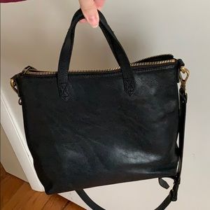 Madewell Leather Zip Top Transport Crossbody